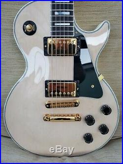 Gibson les paul custom 1990 Limited Colors Transparent White/ ebony 1/200 Made