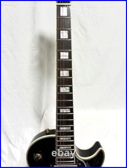 GrassRoots Les Paul Custom Black Electric Guitar with Fresh Strings