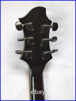 Grass roots G-CL-58 Les paul type Black SSS Electric Guitar Tested From Japan