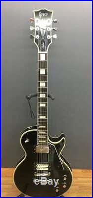 Greco LP Custom Type Les Paul Black Made in Japan With Softcase Free Shipping
