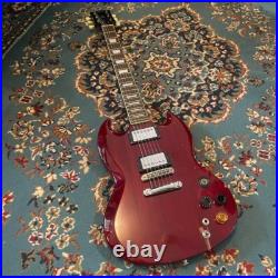 Greco electric guitar SG type with additional mute switch used item from Japan