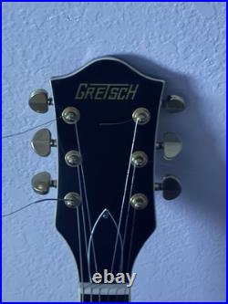 Gretsch Black Semi-Hollow Electric Guitar Bigsby Tailpiece Gold Hardware