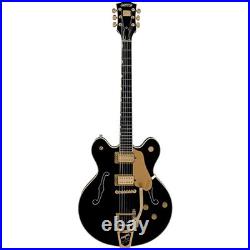 Gretsch Broadkaster LX CB Bigsby Gold Hardware Guitar Black 197881359270 RF