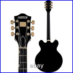 Gretsch Broadkaster LX CB Bigsby Gold Hardware Guitar Black 197881359270 RF