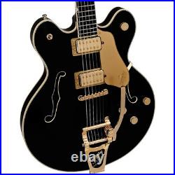 Gretsch Broadkaster LX CB Bigsby Gold Hardware Guitar Black 197881359270 RF