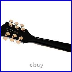 Gretsch Broadkaster LX CB Bigsby Gold Hardware Guitar Black 197881359270 RF