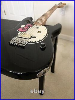 HELLO KITTY Fender Squier Affinity Strat Stratocaster Black Electric Guitar