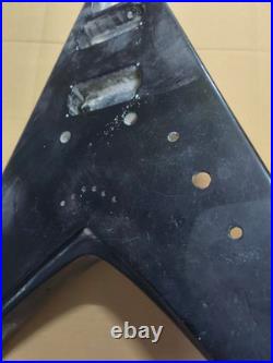 HH Black Guitar DIY Project Body with While Binding Fit Flying V