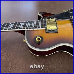 Handcrafted Electric Guitar Custom Tribute Sunburst Flame Maple Top FREE SHIP