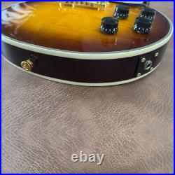 Handcrafted Electric Guitar Custom Tribute Sunburst Flame Maple Top FREE SHIP