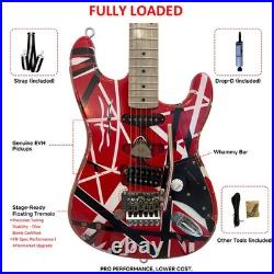Handcrafted Frankenstrat Custom Stripe Legacy Tribute Electric Guitar FREE SHIP