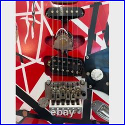 Handcrafted Frankenstrat Custom Stripe Legacy Tribute Electric Guitar FREE SHIP