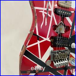 Handcrafted Frankenstrat Custom Stripe Legacy Tribute Electric Guitar FREE SHIP