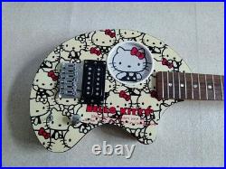 Hello Kitty ZO-3 Fernandes Sanrio Electric Guitar Built-in Amp Excellent