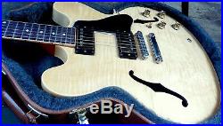 Highly flamed 2013 Gibson ES 335 Blonde Dot Reissue w OHSC Memphis Certificate