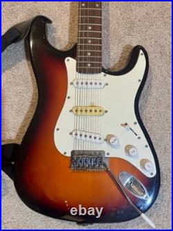 ION Electric Guitar Sunburst Solid Body 6 String 21 Frets Right-Handed Strap