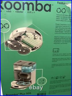 IRobot Roomba 505 Combo Robot Vacuum Mop + AutoWash Dock Used