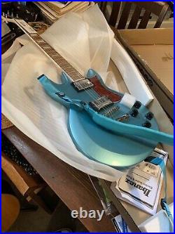 Ibanez AX120 Electric Guitar Light Blue Metallic with Strap and Stand