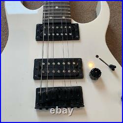 Ibanez GiO Electric Guitar, White, 7 String, Model GS150112641