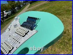 Ibanez JEM70V SFG Steve Vai Signature Series Electric Guitar Case Seafoam Green