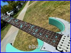 Ibanez JEM70V SFG Steve Vai Signature Series Electric Guitar Case Seafoam Green