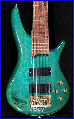 Ibanez SR-506 SDGR Soundgear 6-String Transparent Green Bass Guitar / Pre-Owned