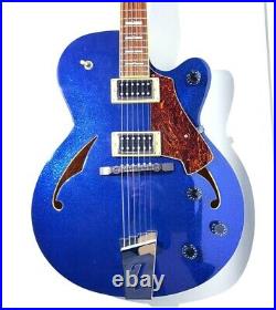 Italia Guitars Torino V Semi-Acoustic 2-PU Blue Sparkle Authentic from Japan Italia Guitars Torino V Semi-Acoustic 2-PU Blue Sparkle Authentic from Japan