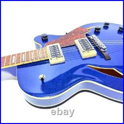 Italia Guitars Torino V Semi-Acoustic 2-PU Blue Sparkle Authentic from Japan Italia Guitars Torino V Semi-Acoustic 2-PU Blue Sparkle Authentic from Japan