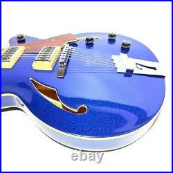 Italia Guitars Torino V Semi-Acoustic 2-PU Blue Sparkle Authentic from Japan Italia Guitars Torino V Semi-Acoustic 2-PU Blue Sparkle Authentic from Japan