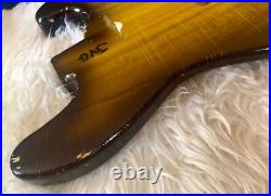 JAZZ BASS Body RELIC Nitro ThinSkinLacquer Primitivo 2 tone Sunburst JVGuitars