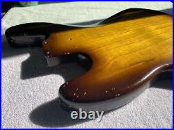 JAZZ BASS Body RELIC Nitro ThinSkinLacquer Primitivo 2 tone Sunburst JVGuitars