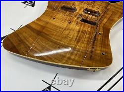 Jackson USA Custom Shop Double Neck Firebird Koa Mahogany Electric Guitar Body