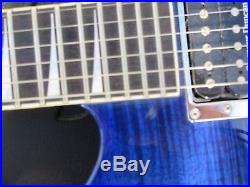 Jackson USA Soloist SL2H Blue Flametop Neck Thru Guitar Matching Headstock WCase