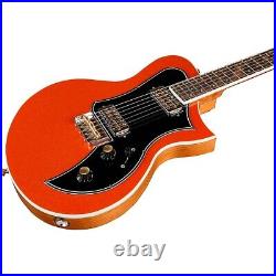 Kauer Guitars Korona HT Pine Electric Guitar Orange Metal Flake 197881120818 RF