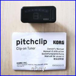 Korg Pitchclip Clip-On Tuner with Manual Included, Tested, Bonus Yamaha Strings Korg Pitchclip Clip-On Tuner with Manual Included, Tested, Bonus Yamaha Strings