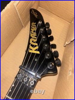 Kramer Nightswan Electric Guitar in Black with Blue Polka Dots WithBox & Pick