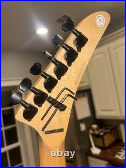 Kramer Nightswan Electric Guitar in Black with Blue Polka Dots WithBox & Pick