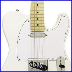 Legend LTE-Z Electric Guitar Telecaster, Matt White Finish, Maple Fretboard, Lim