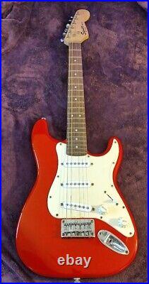 Lightly played, Fender Squire Mini Strat. Built for beginners, younger players