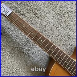 Luna Acoustic Guitar Engraved Pine Top Body Mahogany Neck Rosewood Fingerboard