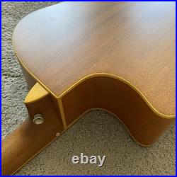 Luna Acoustic Guitar Engraved Pine Top Body Mahogany Neck Rosewood Fingerboard