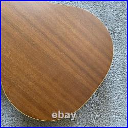 Luna Acoustic Guitar Engraved Pine Top Body Mahogany Neck Rosewood Fingerboard