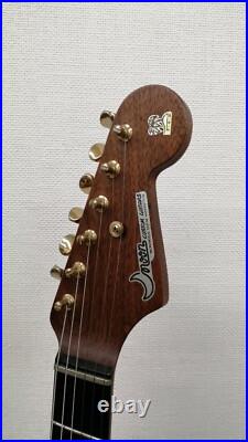 MOON Strat Used Walnut body Brown withGig case