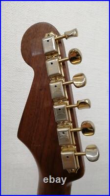 MOON Strat Used Walnut body Brown withGig case