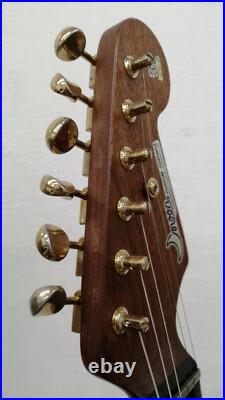 MOON Strat Used Walnut body Brown withGig case
