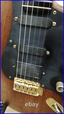 MOON Strat Used Walnut body Brown withGig case