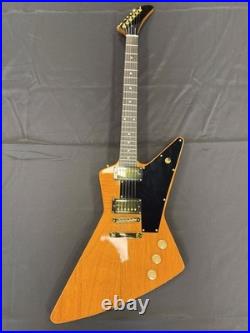 Made In China EX Electric Guitar Natural with Black Pickguard