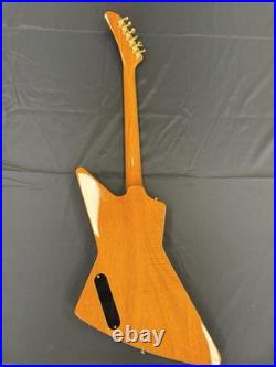 Made In China EX Electric Guitar Natural with Black Pickguard