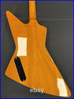 Made In China EX Electric Guitar Natural with Black Pickguard