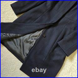 Max Mara long coat, size 40 Wool black. Woman Stand Collar
